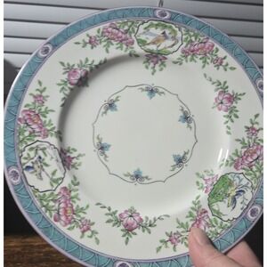 Antique Minton England Chinoiserie Plate C1909 Bird Peony‎ Danziger 621111
